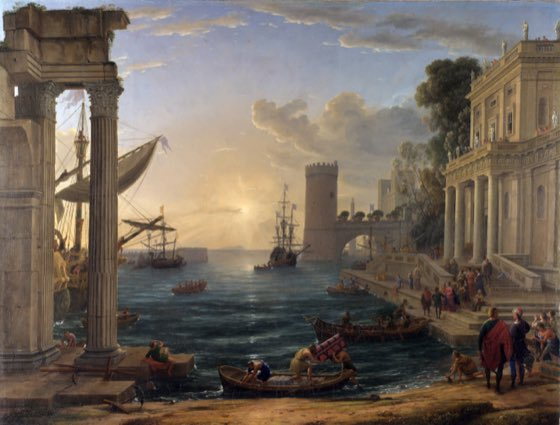 Claude Lorrain, Seaport with the Embarkation of the Queen of Sheba